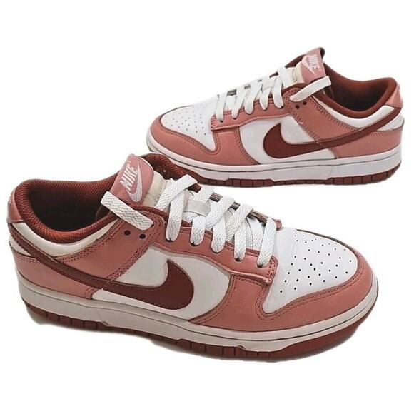 NIKE ~Woman Size 7.5(US)~ DUNK LOW RED STARDUST-RUGGED ORANGE [FQ8876-618].
